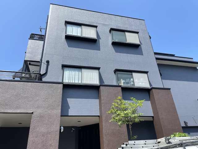 草加市北谷　積水ハウス外壁塗装工事　完成写真